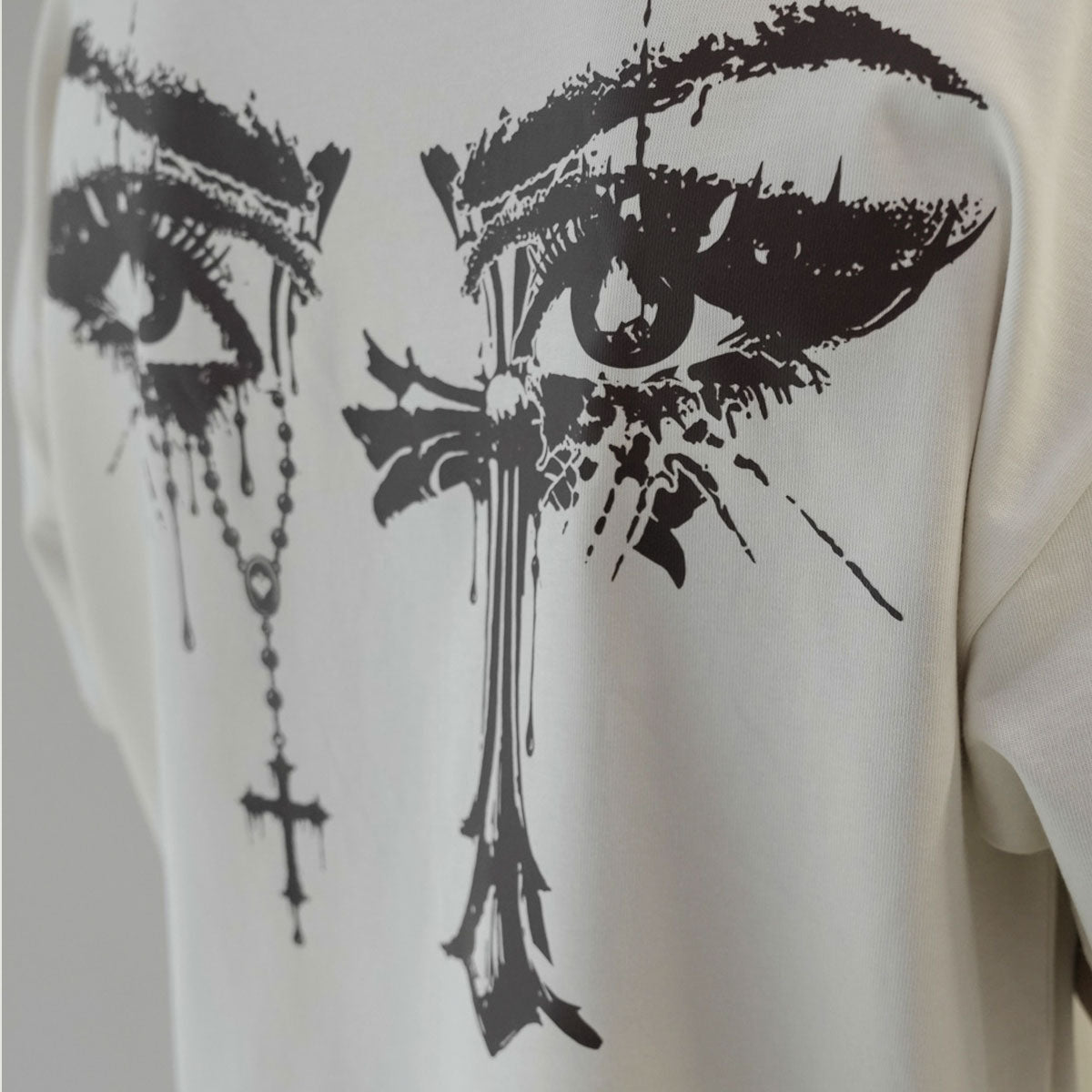 Prayer Tears Tee – Cream | Customize Street Wear × Love Is A Gamble