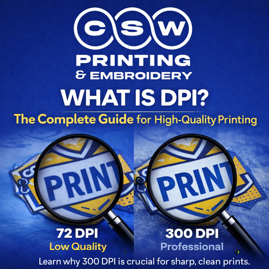 What Is DPI? The Complete Guide for High-Quality Printing (2026) | CSW Printing & Embroidery