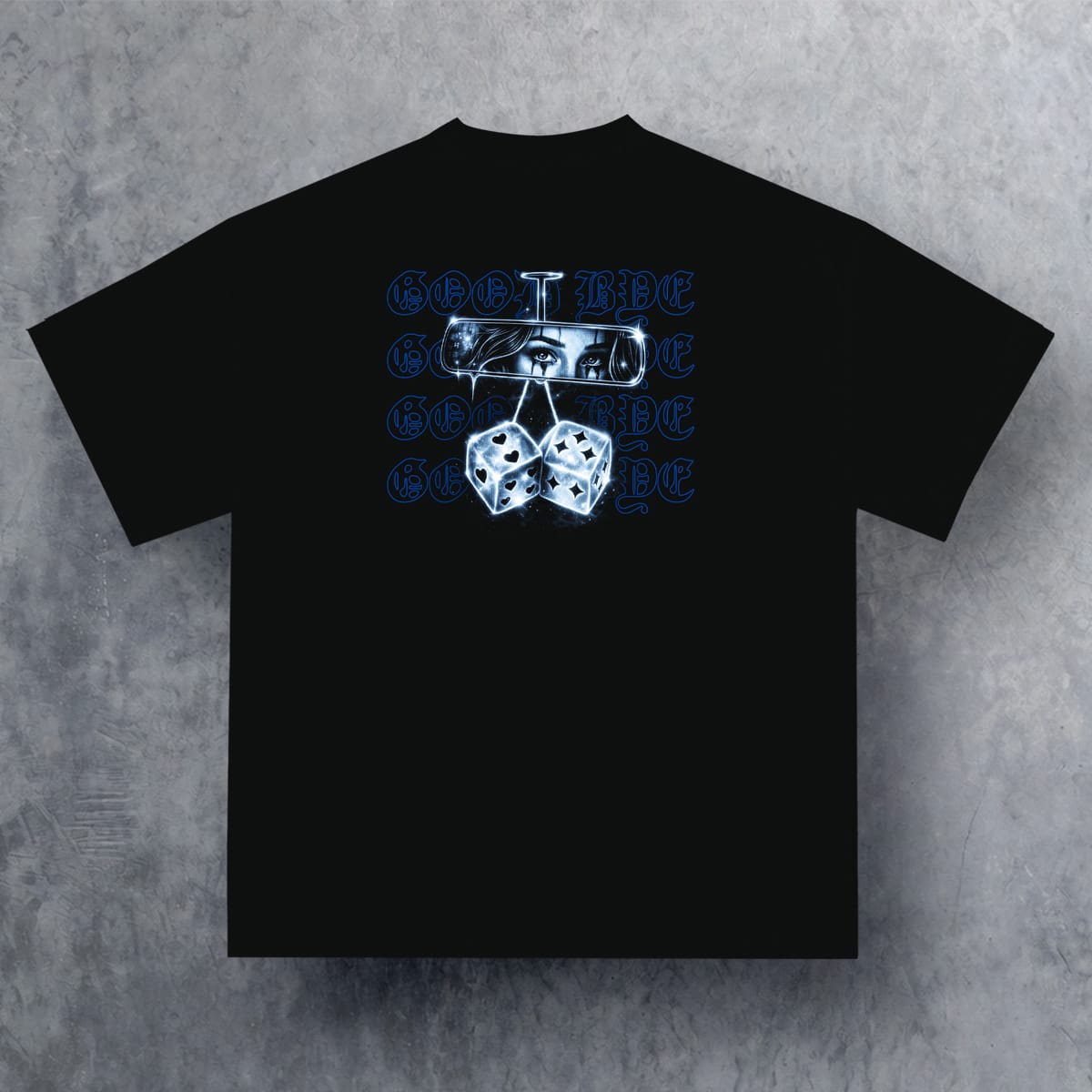 Goodbye Mirror Tee – Black | Customize Street Wear × Love Is A Gamble