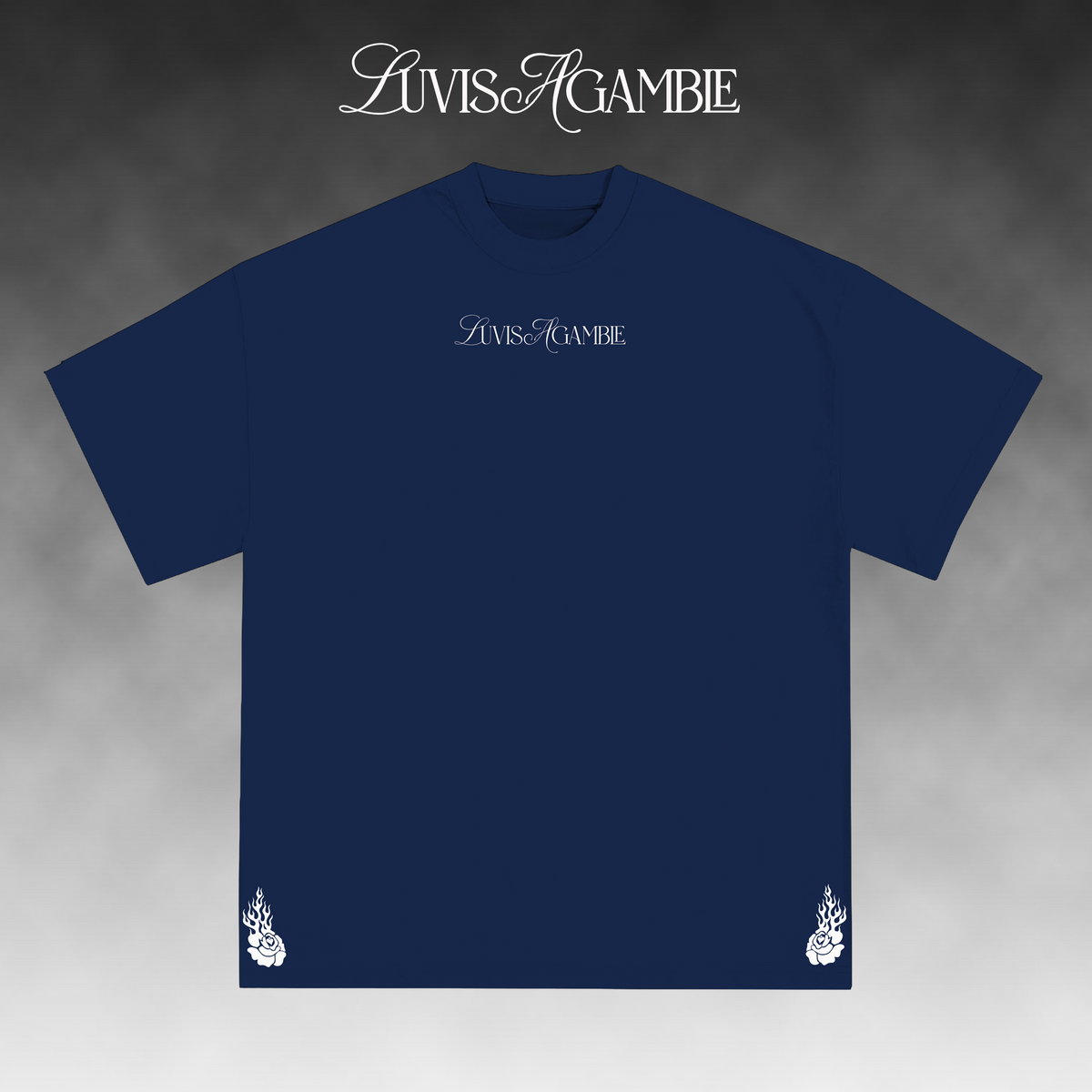 Luv Is A Gamble Luv Hardy Tee - Navy