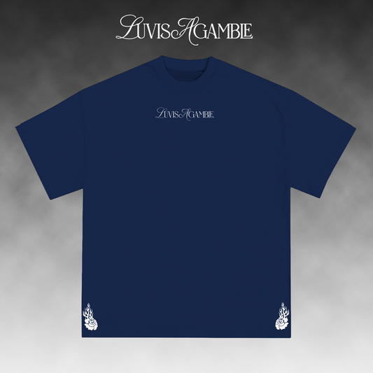 Luv Is A Gamble Luv Hardy Tee - Navy