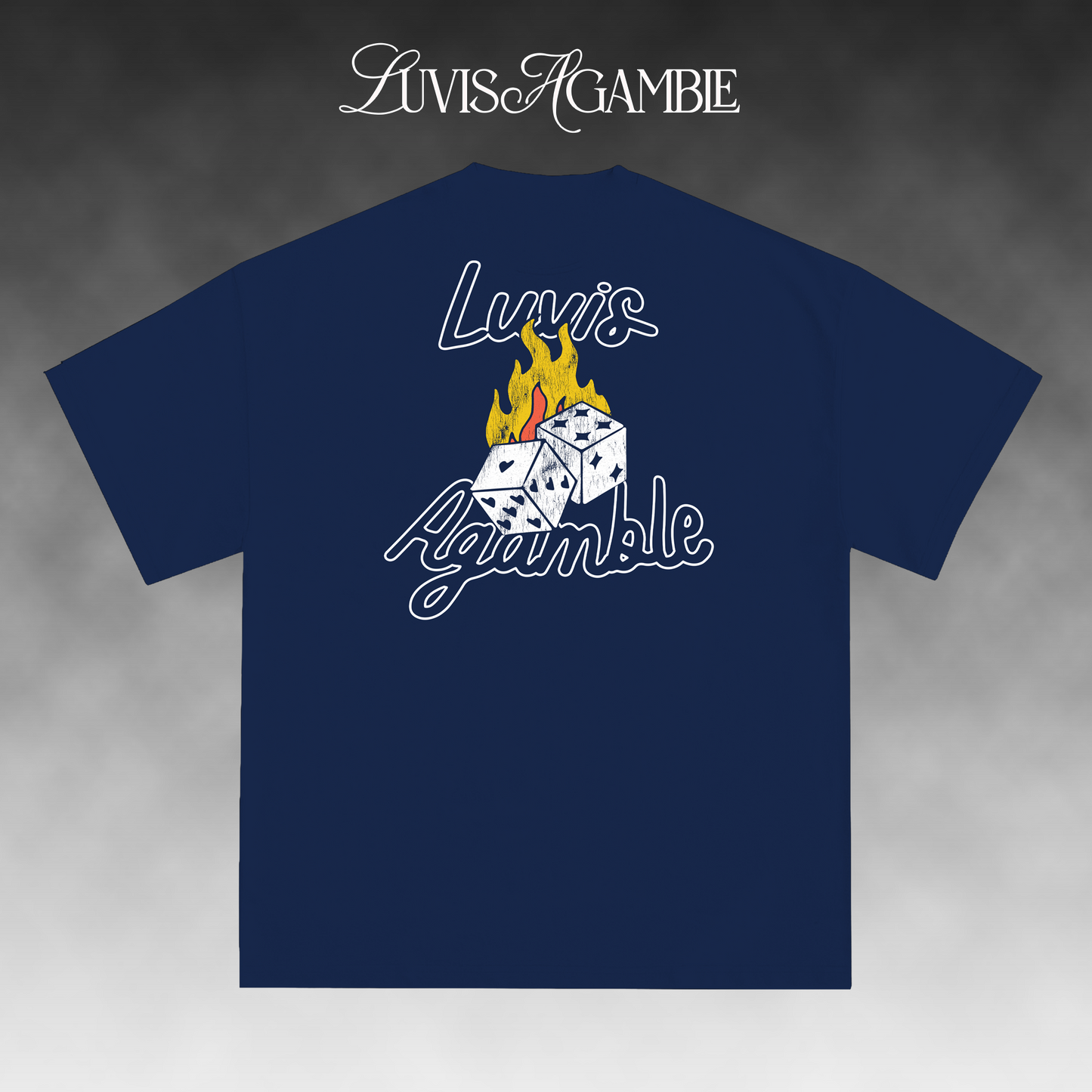 Luv Is A Gamble Luv Hardy Tee - Navy
