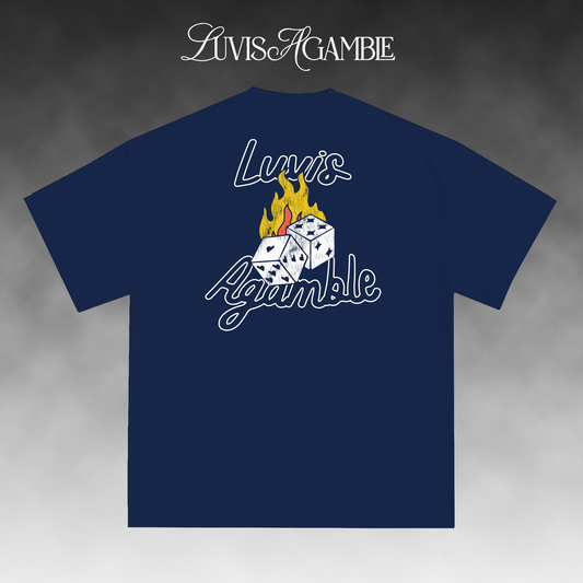 Luv Is A Gamble Luv Hardy Tee - Navy