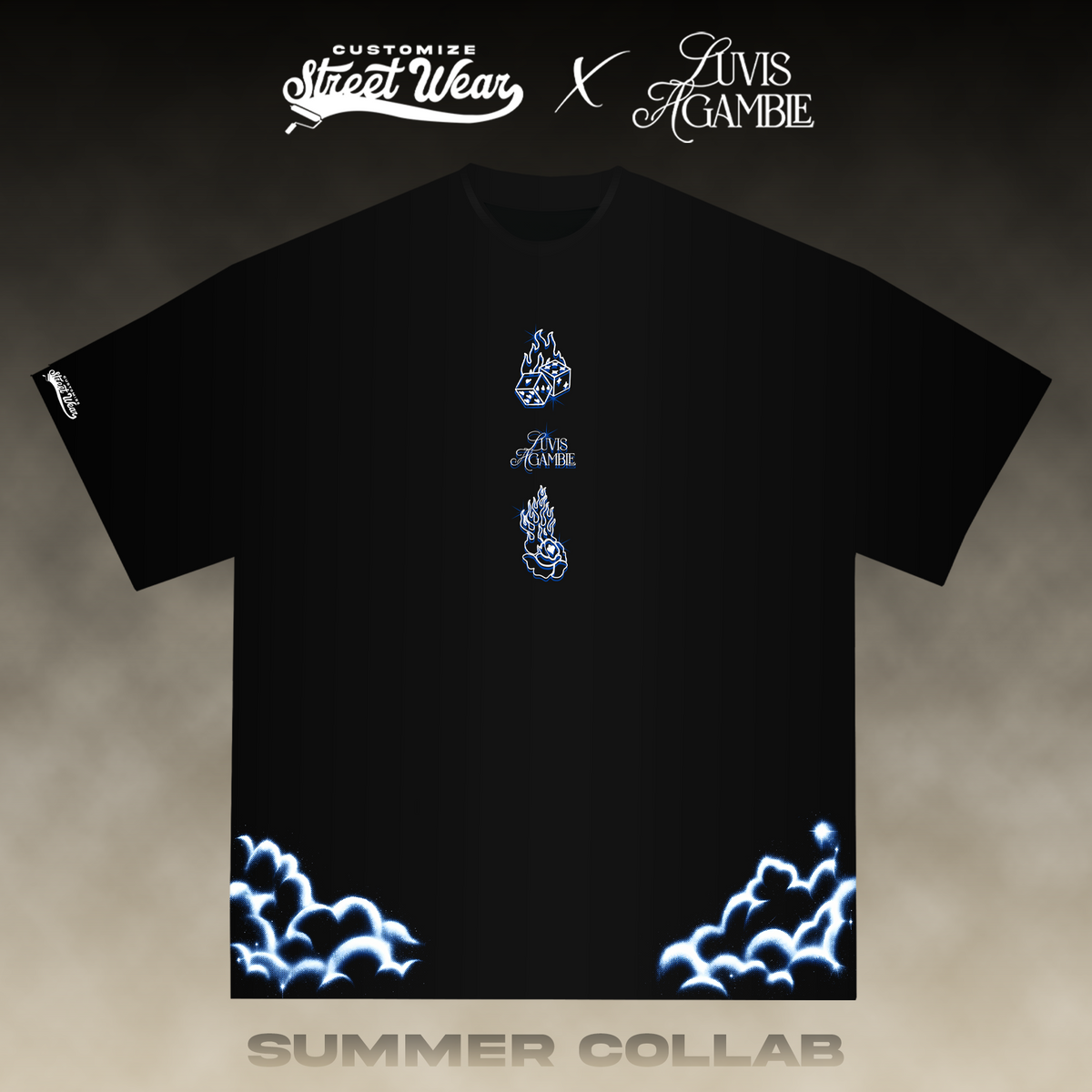 Goodbye Mirror Tee – Black | Customize Street Wear × Love Is A Gamble