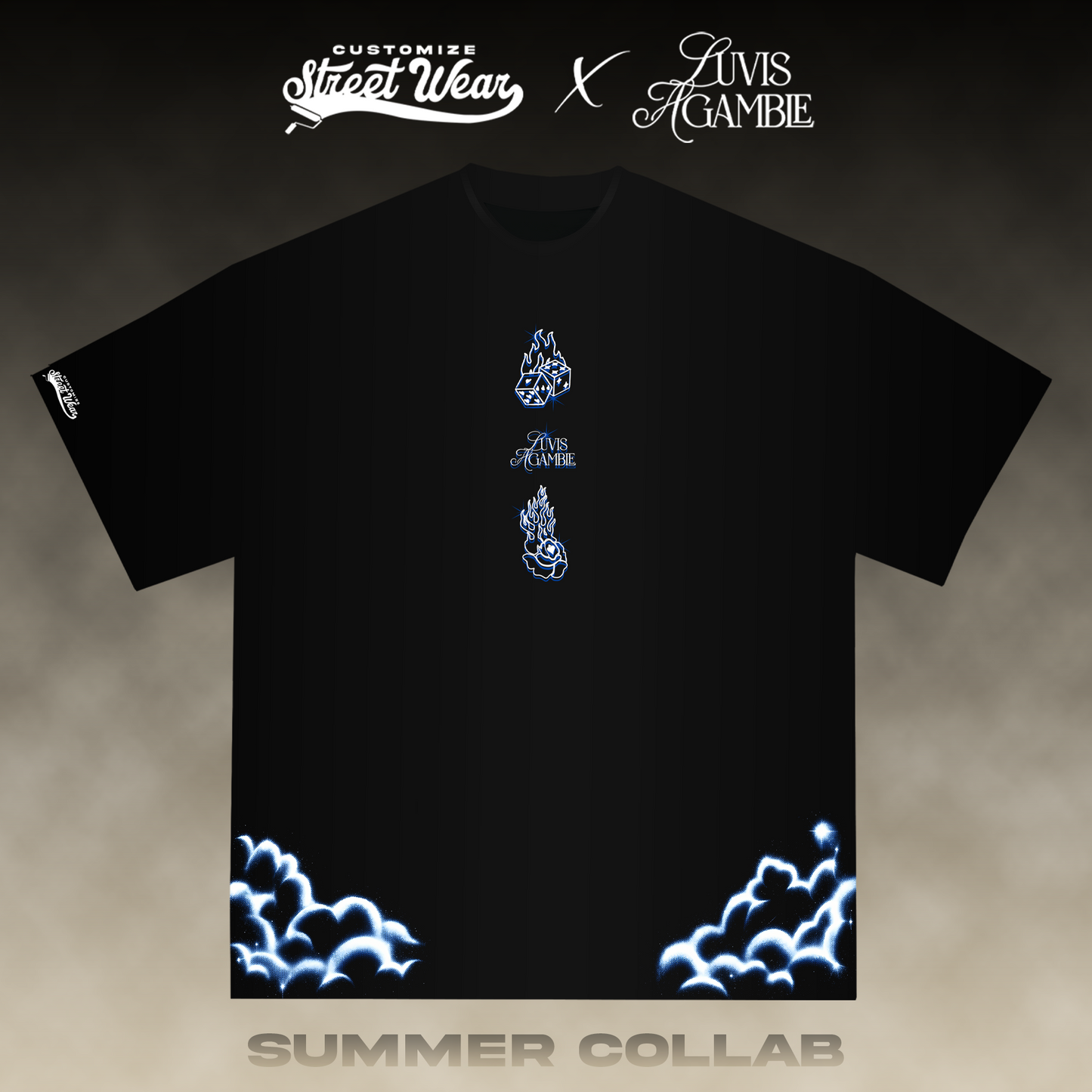 Goodbye Mirror Tee – Black | Customize Street Wear × Love Is A Gamble