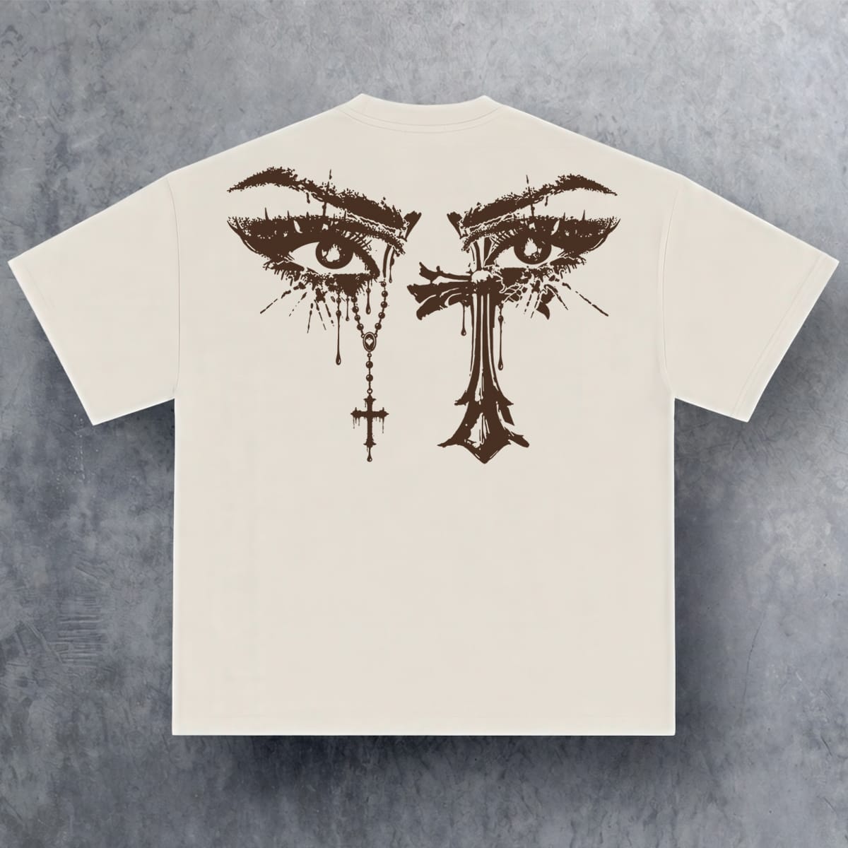 Prayer Tears Tee – Cream | Customize Street Wear × Love Is A Gamble