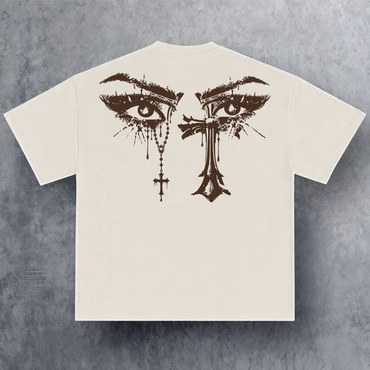 Prayer Tears Tee – Cream | Customize Street Wear × Love Is A Gamble