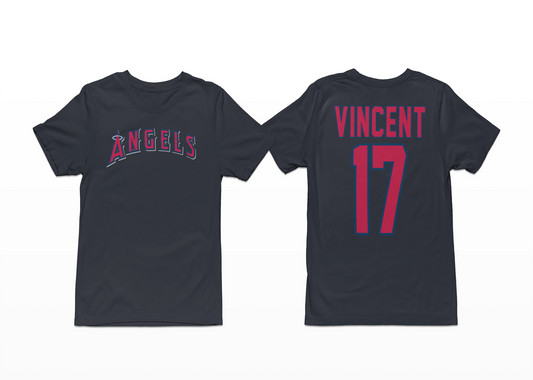 Angels Baseball Team Shirt – Custom Name & Number