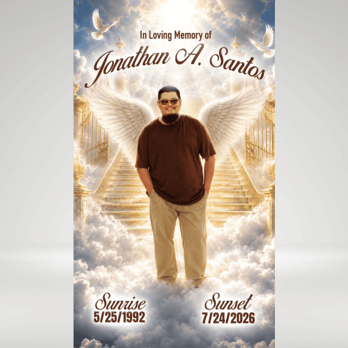Jonathan Alejandro Santos Memorial Shirt | Custom RIP Tribute Shirt
