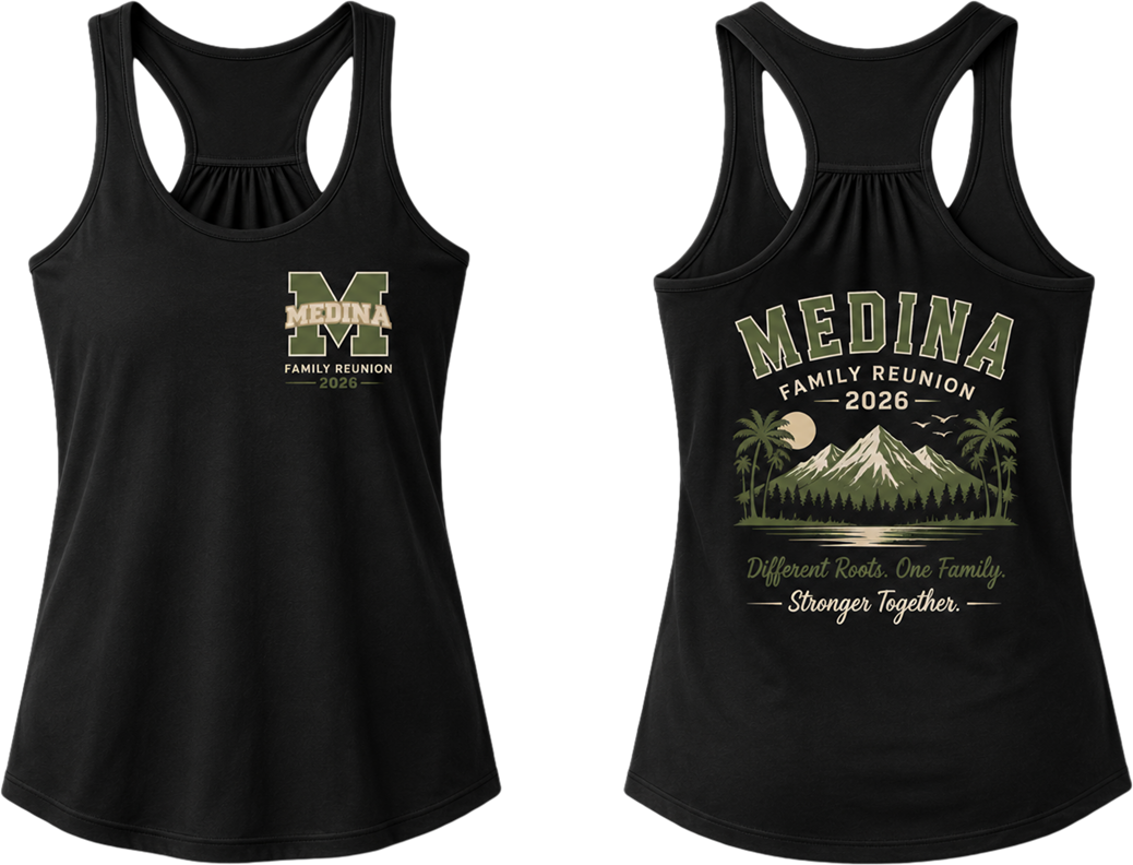 Medina Family Reunion 2026 Custom T-Shirt
