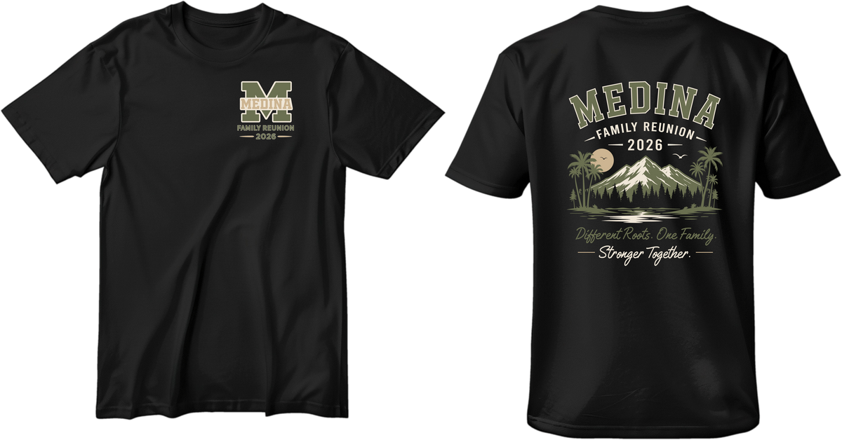 Medina Family Reunion 2026 Custom T-Shirt